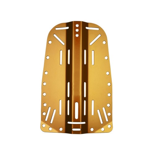 Backplate aluminium - geel